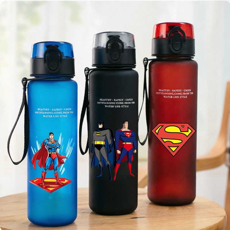 Aquatic Gym - Borraccia Sportiva Superman da 650ml, Bottiglia