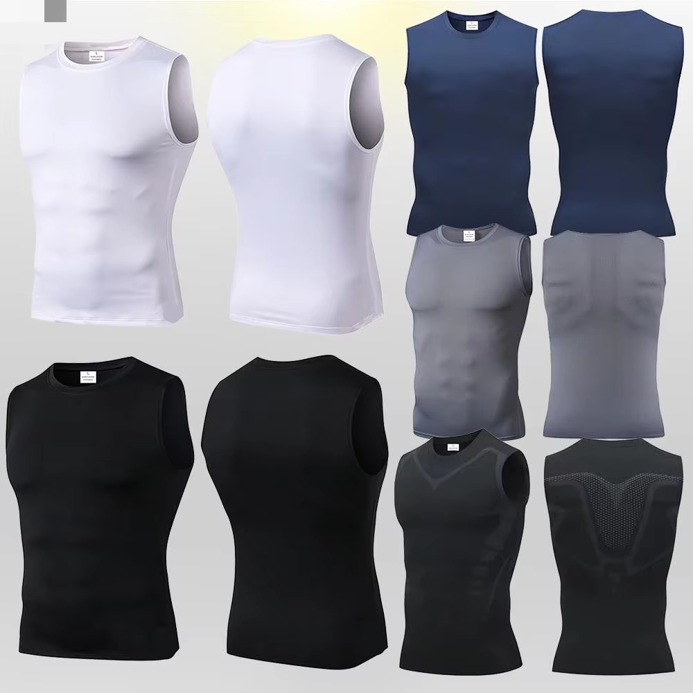 Aquatic Gym - Canotta a Compressione da Uomo, Maglia