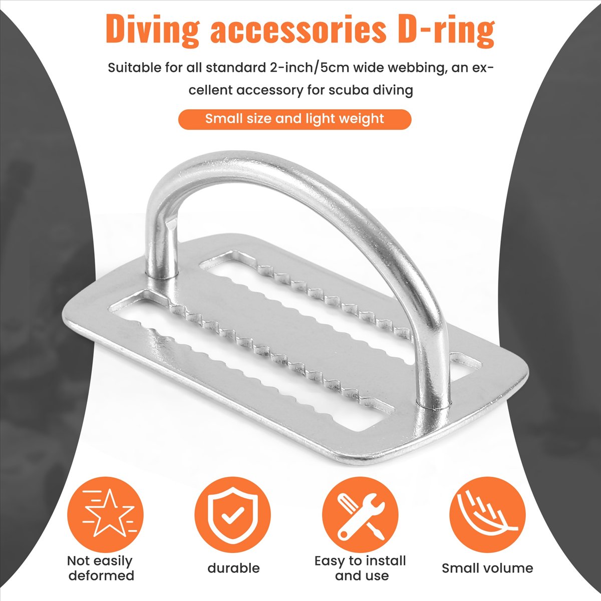 Dive Weight Belt - AD45 Fibbia ad Anello a D